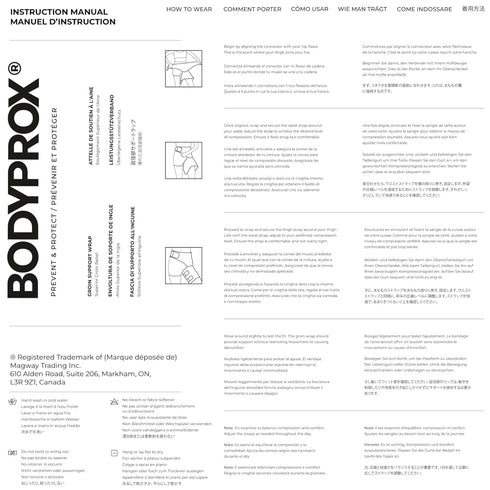 Bodyprox Groin Wrap - Adjustable Support for Hip, Groin, Hamstring, Thigh, and Sciatic Nerve Pain Relief