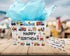 Shimmer 13 Set Packaging Anna Shine Large Construction Vehicles Birthday Gift Bag Trucks, Tractors & Cranes Design