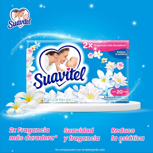 Suavitel Sheets, 20 Sheets, Field Flowers