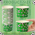 50 Pcs 9 oz Sport Party Paper Snack Cups, Disposable Dessert Bowls for Ice Cream, Soup, Party Supplies (Soccer)