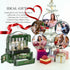 LINFIDITE Large Makeup Organizer Box, Transparent Lid, Portable Handle, Waterproof Dustproof Skincare Display Case