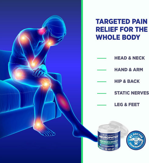 OWELL NATURALS Neuropathy Cream Extra Strength Nerve Relief for Foot, Hands, Legs, Toes with Arnica, Aloe Vera
