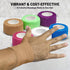Self Adherent Cohesive Wrap Bandages, Pack of 6 Rolls 1 Inch X 5 Yards for First Aid Tape in Rainbow Color