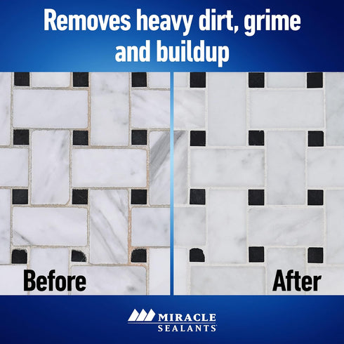 Miracle Sealants Heavy Duty Miracle Grout Cleaner Spray for Natural Stone, Marble, Tile & Grout, Quart