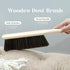 Tioncy 8 Pieces Wooden Dust Brush Hand Broom with Long Wood Handle, Soft Bristle Cleaning Brush for Outdoor Furniture