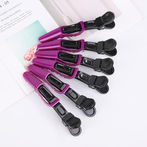 HH&LL Hair Clips for Women, Wide Teeth & Double-Hinged Design, Professional Quality Alligator Styling Clips - 10 Pack