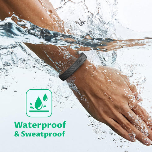 Mosquito Repellent Bracelets, 2 Pack Silicone Bands with DEET Free, Natural & Waterproof for Kids