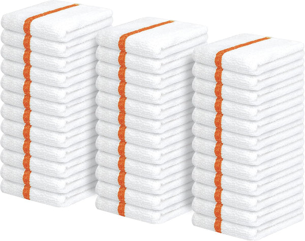 Avalon Towels Terry Bar Mop Towels (Value Pack of 36) Size 16"x19"