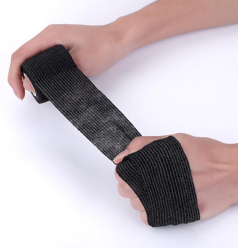 Self-Adhesive Cohesive Wrap Bandage 6 Packs, 2 Inch X 5 Yards, Flexible Stretch Tape for Athletic First Aid, Sprains