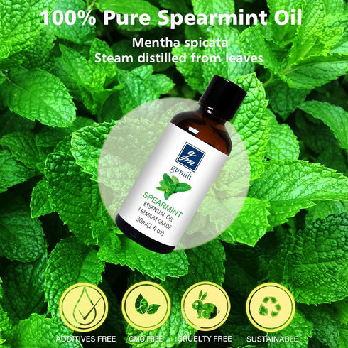 Spearmint Essential Oil 30ml/1 oz - 100% Pure Undiluted for Aromatherapy