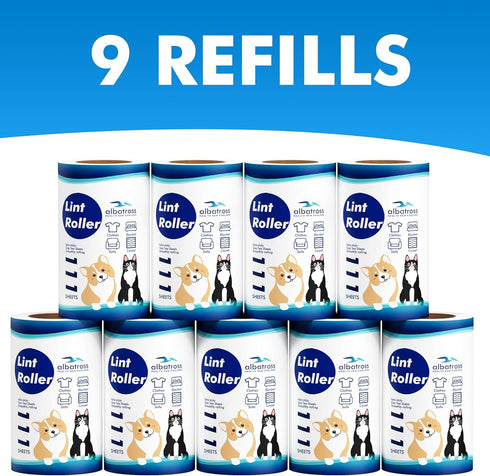 Extra Sticky Lint Roller Refills, Mega Value Set 999 Sheets for Pet Hair Removal, Dog and Cat Lint Remover
