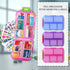 iouwei 7-Day Set 3 Pill Organizer with Medicine Labels, Travel Daily Pill Container, Mini Medication Organizer, Pill