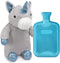 HomeTop Premium Classic Rubber Hot Water Bottle with Cute Unicorn Animal Cover