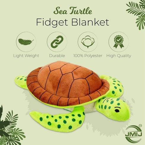 JMIJ Sea Turtle Dementia Products for Elderly Calming and Comforting Sensory Fidget Toy for Adults with Dementia