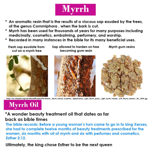 Queen Esther Myrrh Beauty Face Oil, Myrrh-Infused Skincare Essential Oils with Rosehip, Argan, Seabuckthorn,