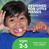 Brilliant Oral Care Child Toothbrush with Soft Bristles, Round Head for Ages 2-5 Years, Easy to Use, Lilac, 1 Pack