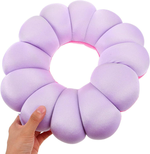 Pumpkin Seat Cushion and Donut Pillow for Bed Sores, Round Nursing Pad Flower Pattern, Soft Hollow Nursing Pillow