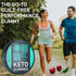 MCT Oil Keto Gummies, Collagen Metabolism Booster, Pre Workout Gummy Energy Chews, 60 Cherry Gummies
