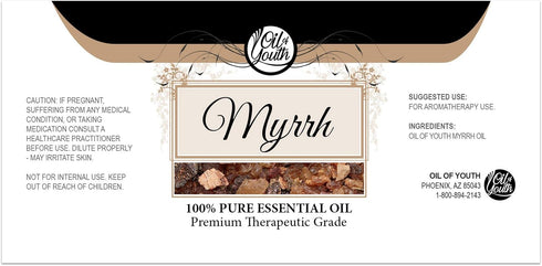 Oil of Youth Essential Oils 4oz - Myrrh Essential Oil - 4 Fluid Ounces - Myrrh Oil - Myrrh Essential Oil Therapeutic Grade