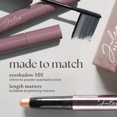 Julep Eyeshadow 101 Cream-to-Powder Waterproof Shadow Stick - Putty Matte, Long-Lasting, with Built-in Smudger