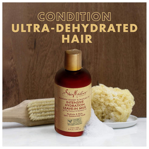 SheaMoisture Hydration Hair Milk with Manuka Honey and Mafura Oil, 8 oz for Dry Hair