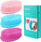 TDHDIKE Silicone Body Scrubber Loofah, Set of 3 Soft Exfoliating Bath Shower Scrubbers