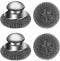 4pcs Steel Wool Scrubber Set, Stainless Steel Scrubber with Handle for Cast Iron, Pots, Pans, Sink