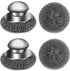 4pcs Steel Wool Scrubber Set, Stainless Steel Scrubber with Handle for Cast Iron, Pots, Pans, Sink