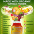Quercetin with Bromelain, Vitamin C and Zinc, Organic Whole Food Quercetin Blend - 180 Count Capsules