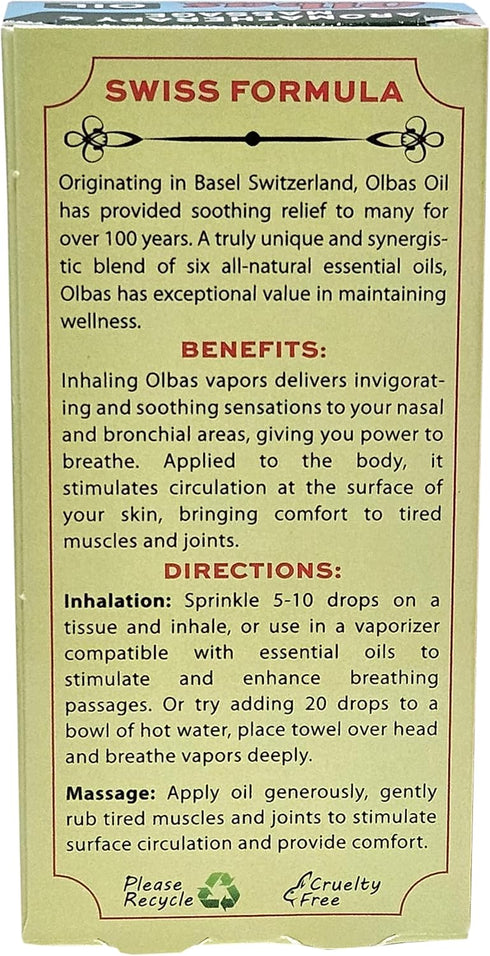 OLBAS Massage and Aromatherapy Oil, 1.01 FZ