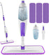 SEVENMAX Microfiber Spray Mops for Floor Cleaning - 3 Washable Pads for Swiffer Powermop