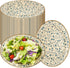 VIVAVENTURE 50PCS Oval Disposable Paper Plates, 9" x 10.5" Everyday Disposable Plates, Floral