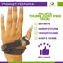 MARS WELLNESS CMC Thumb Arthritis Brace - Large Right Hand Stabilizing Splint for Osteoarthritis Support