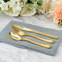 FOCUSLINE 160 Pack Gold Plastic Silverware Set, 80 Gold Forks, 40 Gold Knives, 40 Gold Spoons for Parties