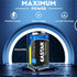 9V Alkaline Batteries, 10 Pack for Smoke Detectors, Long-Lasting Power Square Batteries