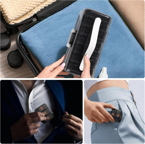 QIANYIXIN 7 3 Weekly Pill Organizer, Day Large Pill Box Times a Day, One-Touch Easy Open Travel Medication Case