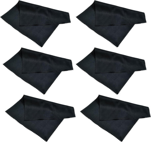 6 Pack Progo Microfiber Cleaning Cloth for Screens, Glasses, iPad, Cell Phone, Laptop, Delicate Surfaces