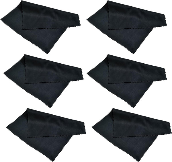 6 Pack Progo Microfiber Cleaning Cloth for Screens, Glasses, iPad, Cell Phone, Laptop, Delicate Surfaces