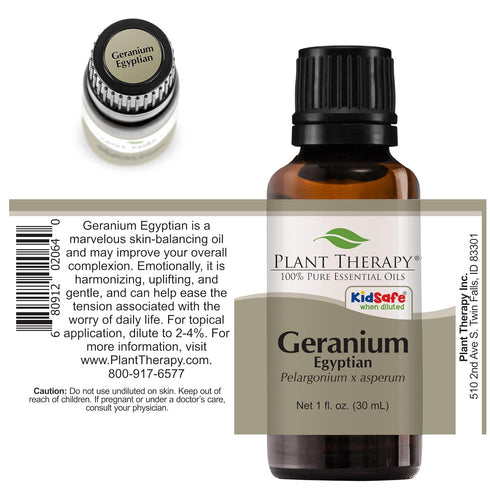 Plant Therapy Egyptian Geranium Essential Oil - 100% Pure, Undiluted, Therapeutic Grade 30 mL (1 oz)