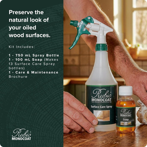 Rubio Monocoat Surface Care Spray Kit - Easy & Economical Cleaning Solution