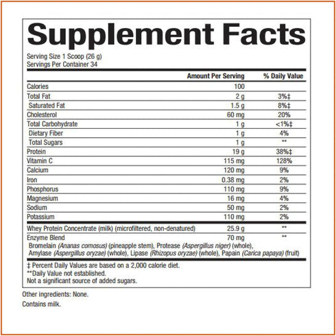 Whey Factors by Natural Factors, Grass Fed Whey Protein Concentrate, Unflavored, 2 lb, Aids Muscle Development