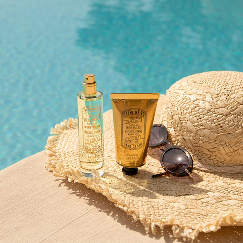Panier des Sens Hand Cream for Dry Cracked Hands, Jasmine Hand Lotion with Olive & Almond Oil, 2.5 fl oz, Made in France