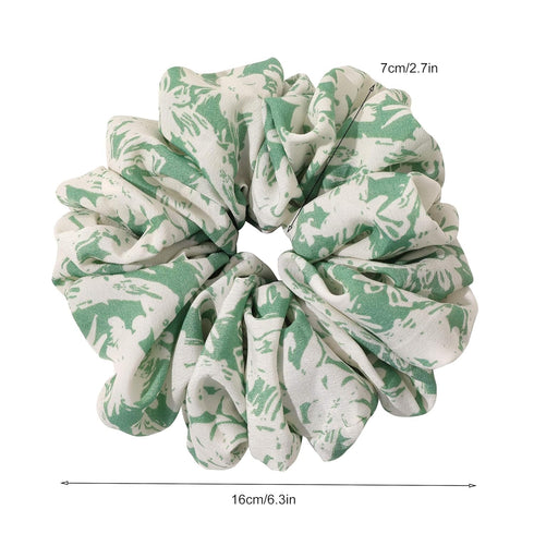 Scrunchies Hair Ties for Women - Big Silk Satin Scrunchie Extra Large Jumbo Oversized Cute Chiffon Scrunchy