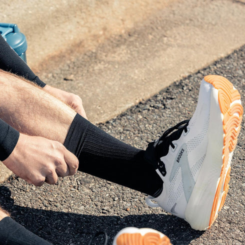 OS1st FS4 Crew length Plantar Fasciitis Socks for relief from heel and arch pain, swelling, and painful plantar