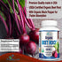 Organic Beet Root Powder Tablets - 1350mg with Black Pepper for Faster Absorption - 60 Tablets for Energy and Stamina