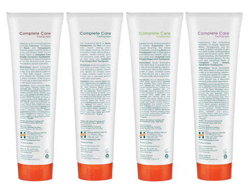 Pack, 5.29 Oz, 4 Pack Himalaya Botanique Complete Care Toothpaste, Herbal, Variety Fights Plaque, Freshens Breath