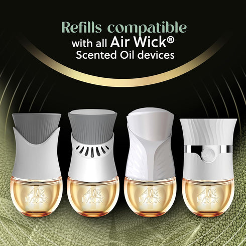 Air Wick Scented Oil Starter Kit, 1+3 Advanced, White Sage Mahogany