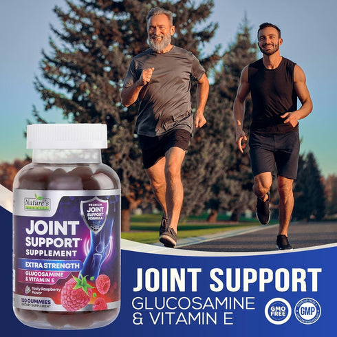 Extra Strength Glucosamine Joint Support Gummy - Joint Health Support & Flexibility for Back, Knees, & Hands