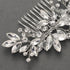 SWEETV Bride Silver Wedding Hair Comb, Crystal Hair Accessories with Rhinestone Bridal Hair Clip