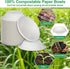 20oz Paper Bowls Disposable, 50 Pack Heavy Duty Compostable Bowls for Hot Soup, Salad, Ice Cream, Biodegradable